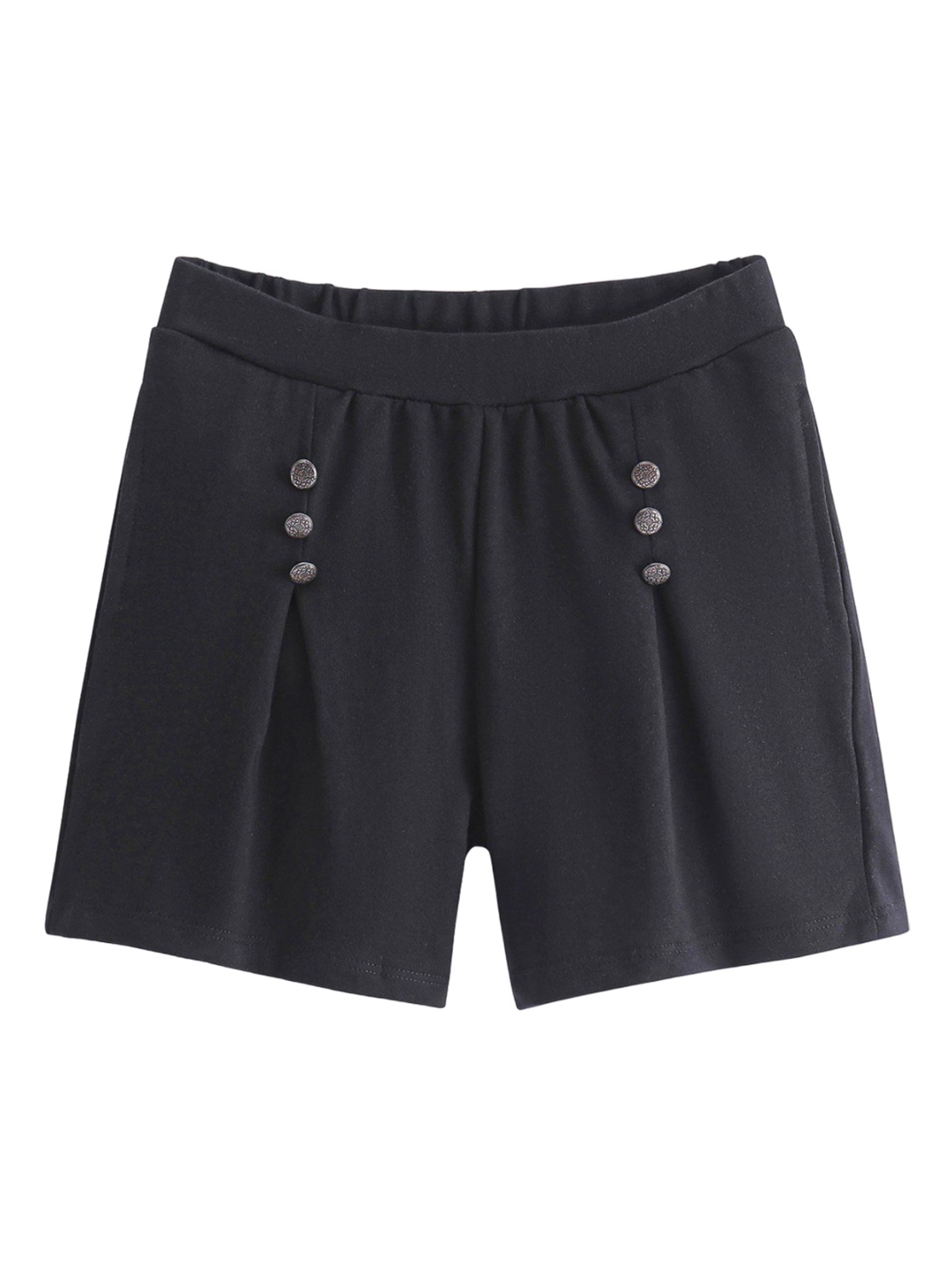 

Honeyhap Girls Solid Shorts, Black