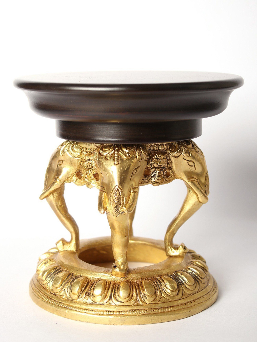 

Exotic India 5" Unique Style Chowki, Gold