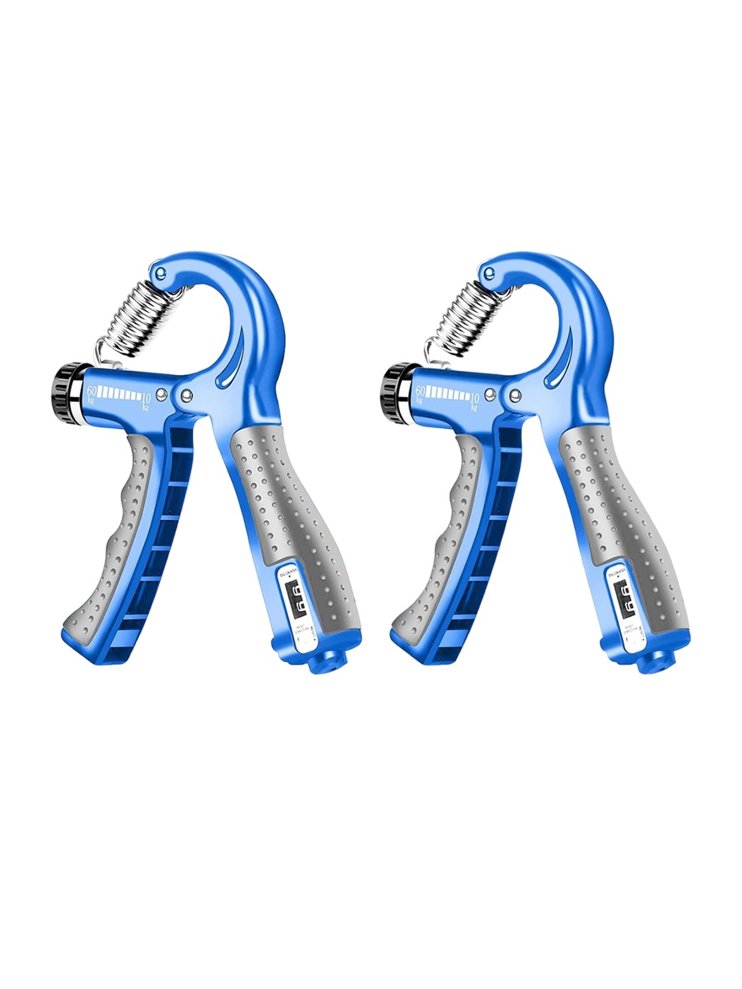 

STRAUSS Set Of 2 Adjustable Hand Grip With Smart Counter, Blue