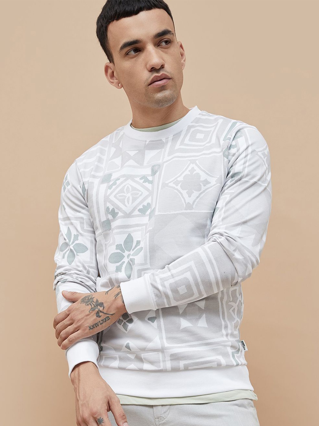 

Fame Forever by Lifestyle Men Printed Sweatshirt, White