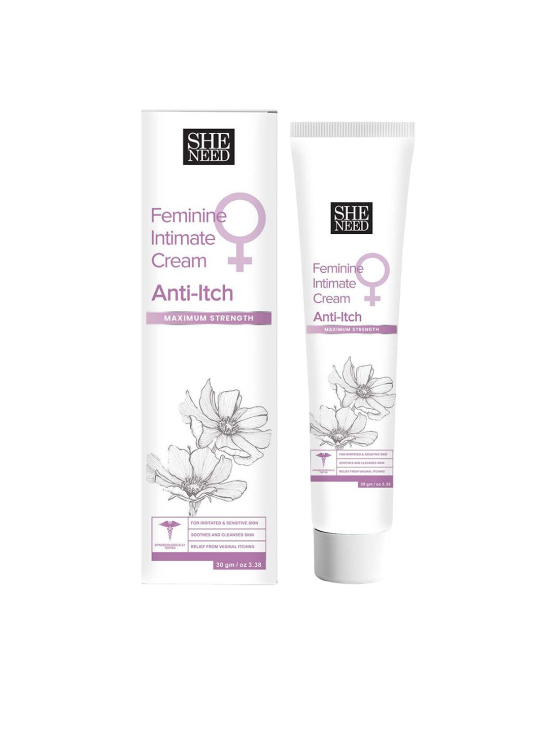 

SHENEED Anti-Itch Feminine Intimate Cream-30g, White