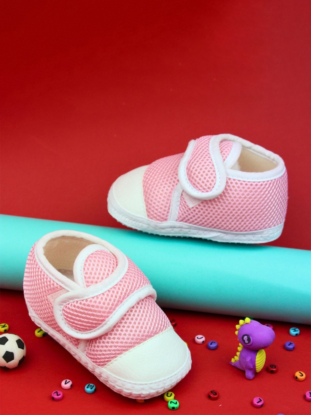 

NESKA MODA Unisex Kids Cotton Booties, Pink