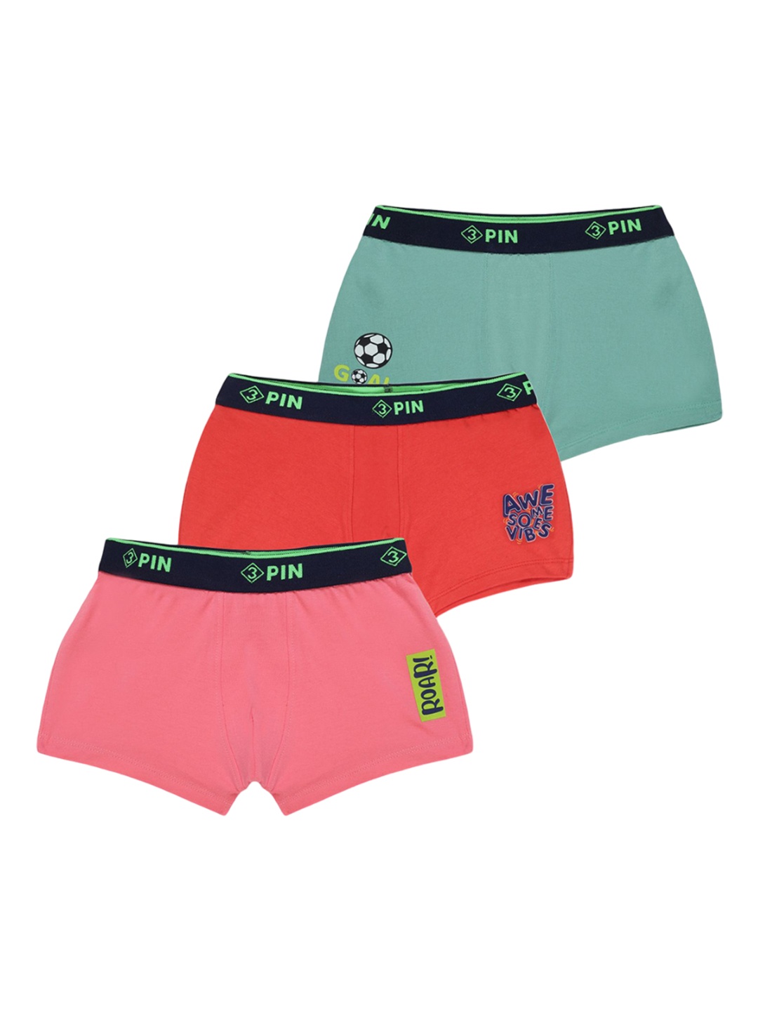 

3PIN Boys Pack of 3 Assorted Trunks3PKBBCOM05