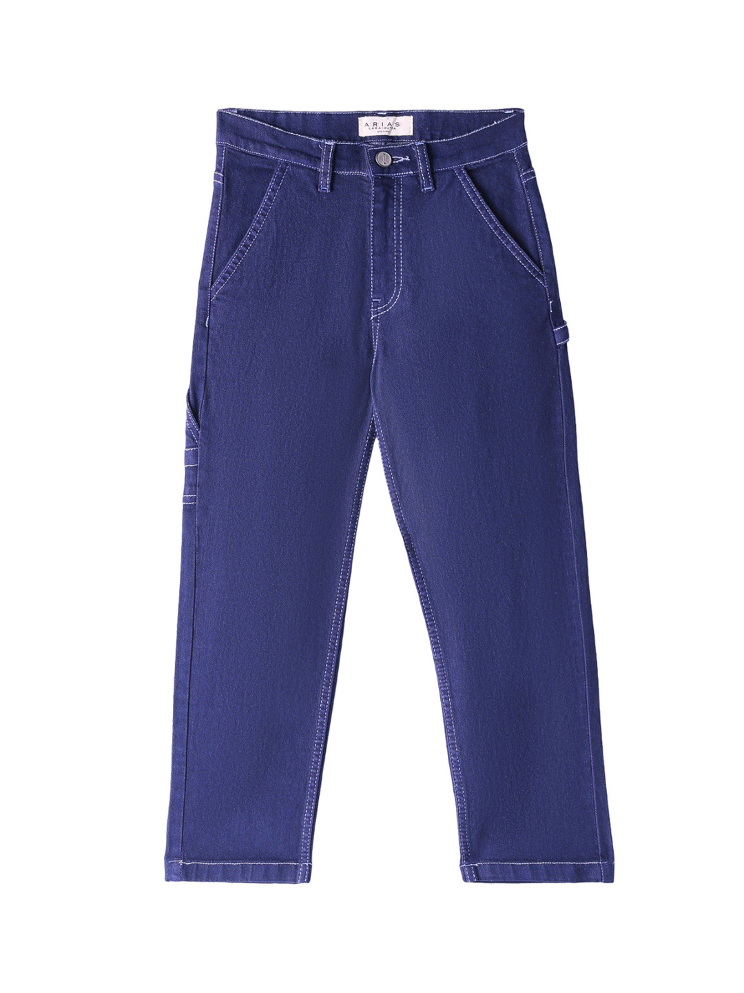 

ARIAS By LARA DUTTA Boys Mid-Rise Regular Fit Low Distress Jeans, Navy blue