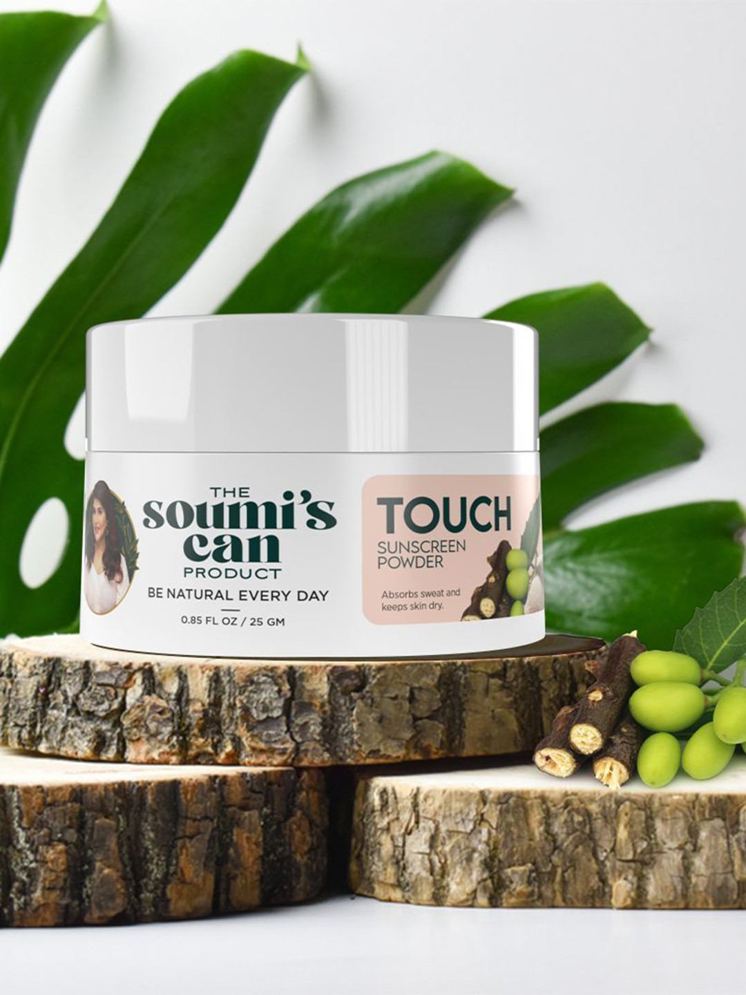 

THE SOUMI'S CAN PRODUCT Faire 15 Sunscreen Lotion & Touch Sunscreen Powder, White