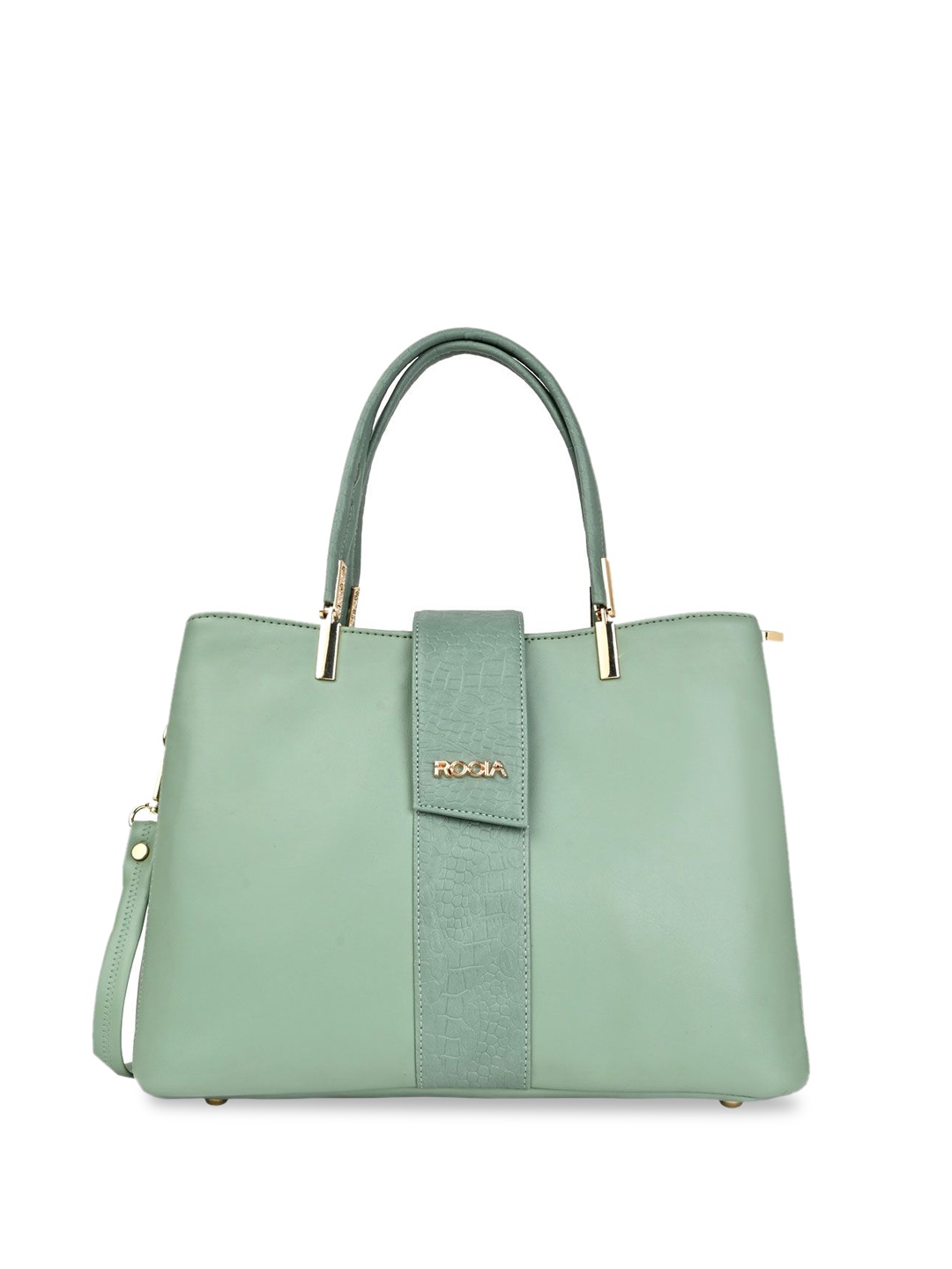 

Rocia PU Structured Handheld Bag, Green