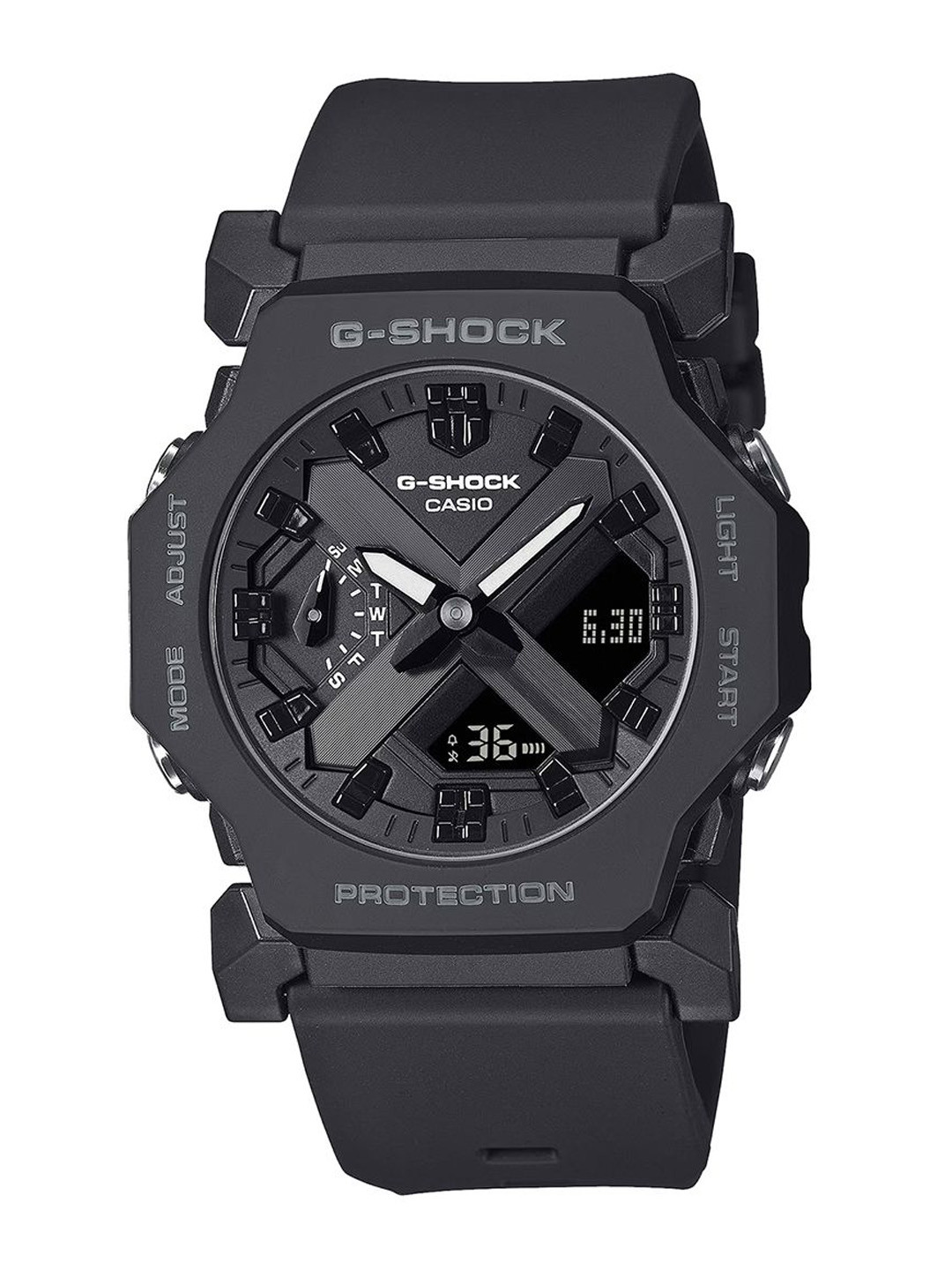 

CASIO Men Dial & Cuff Straps Analogue and Digital Chronograph Watch G1551, Black