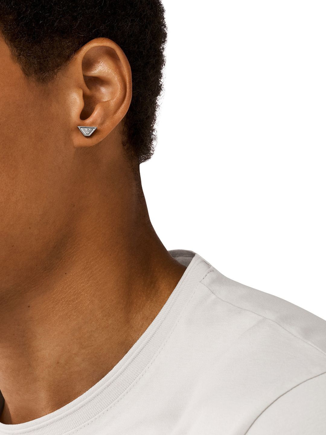 

Emporio Armani Stainless Steel Geometric Studs, Silver