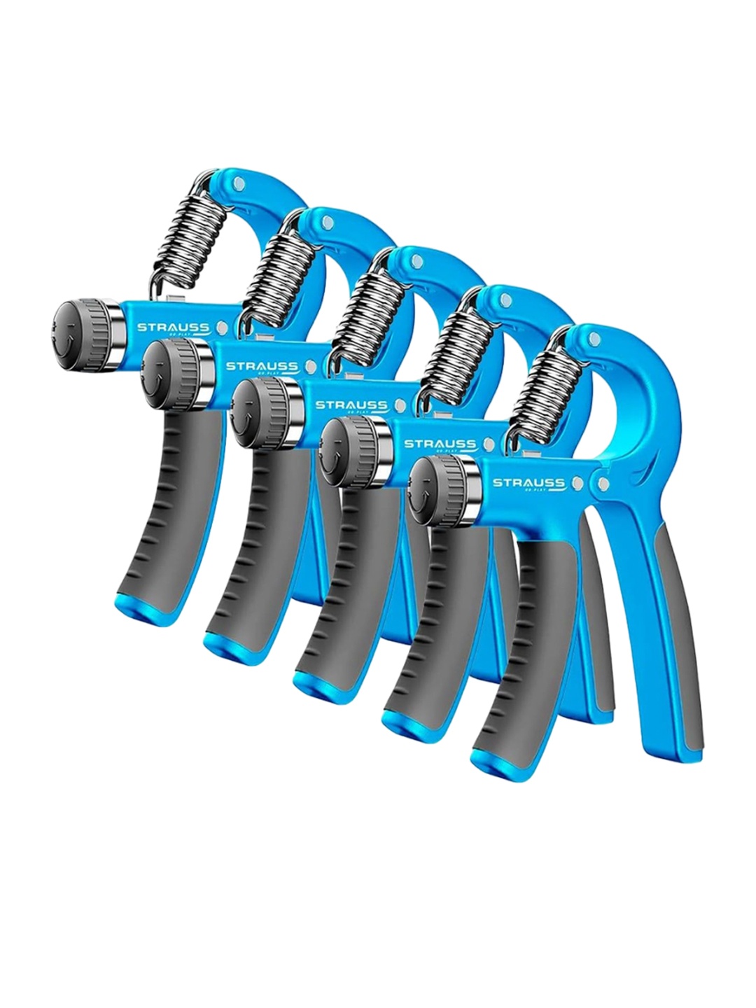 

STRAUSS Set Of 5 Adjustable Hand Grip Accessories, Black