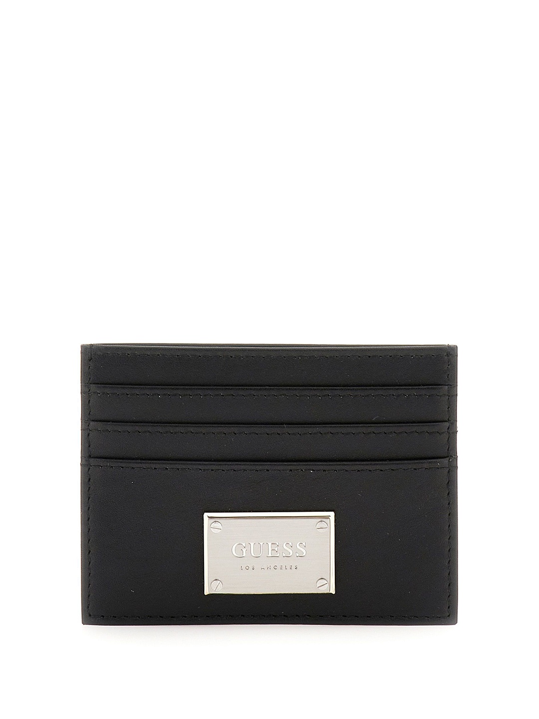 

GUESS Men Leather Card Holder, Black