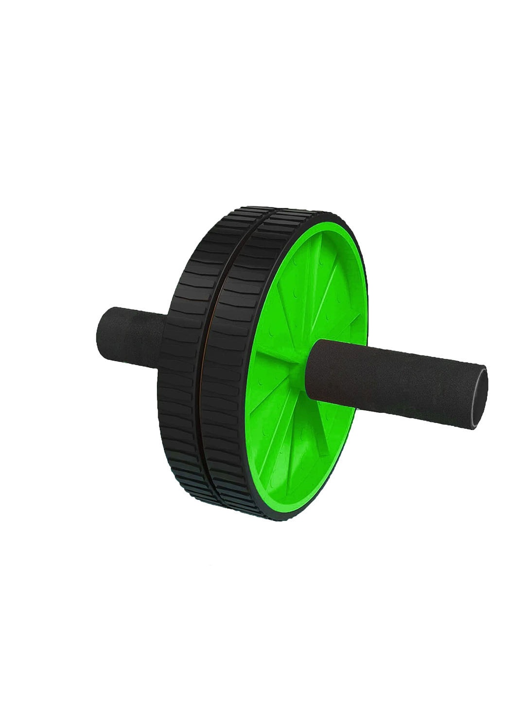 

STRAUSS Double Wheel Ab & Exercise Roller, Green