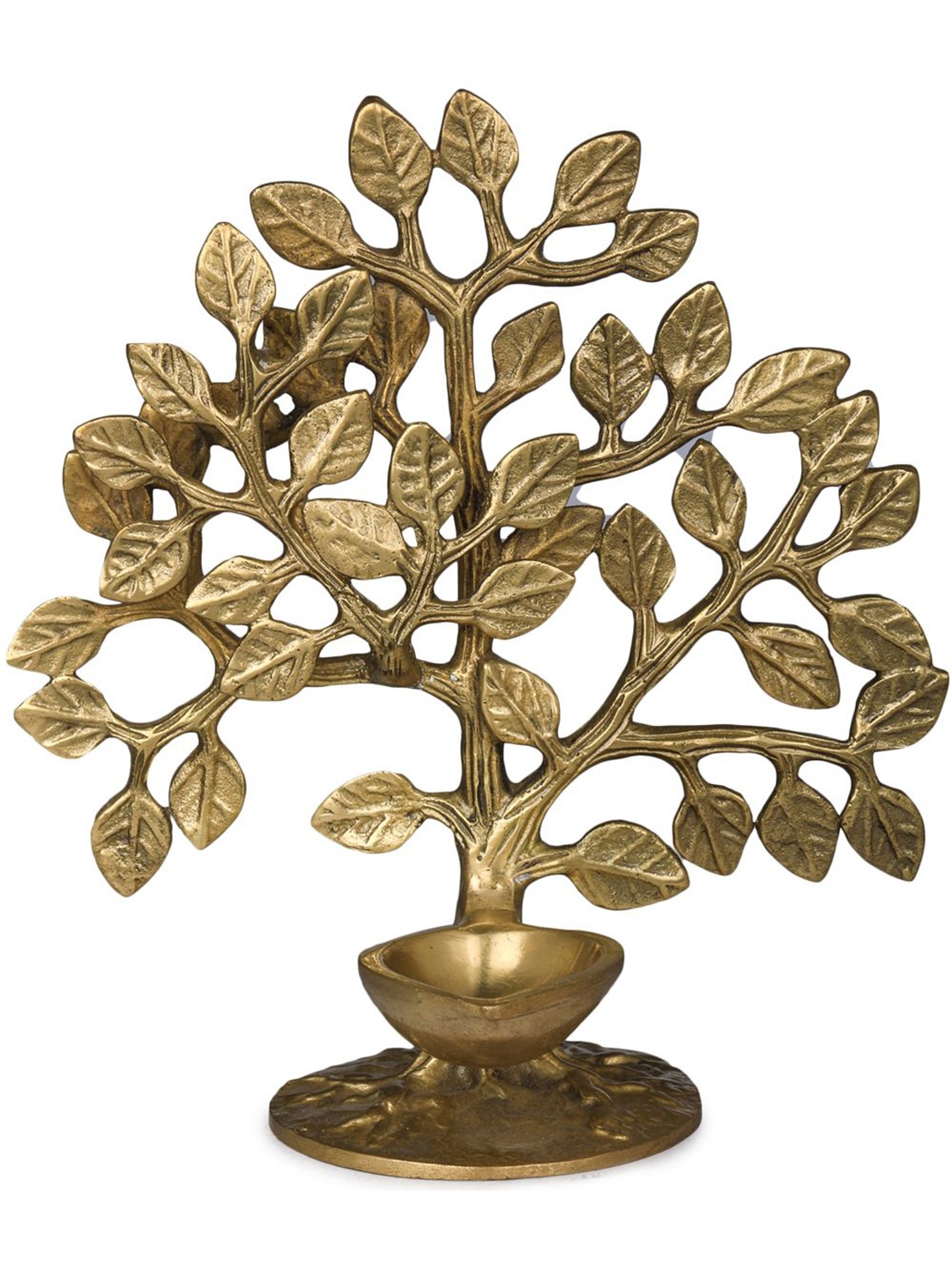 

Exotic India Tree of Life Wick Lamp, Gold