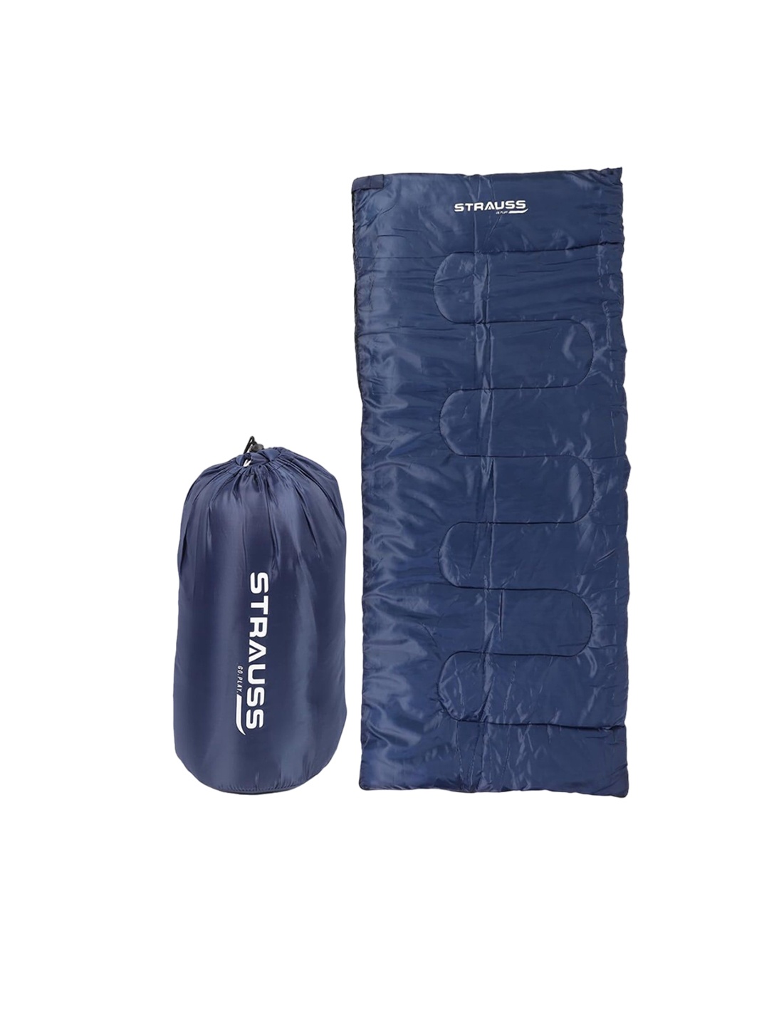 

STRAUSS Camping Sleeping Bag, Blue
