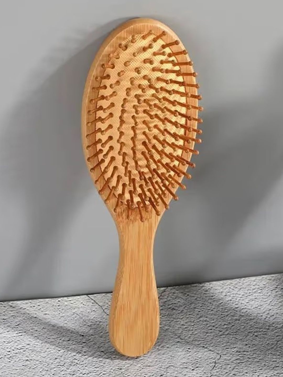 

GORGIO PROFESSIONAL Round Wooden Cushioned Hair Brush, Black