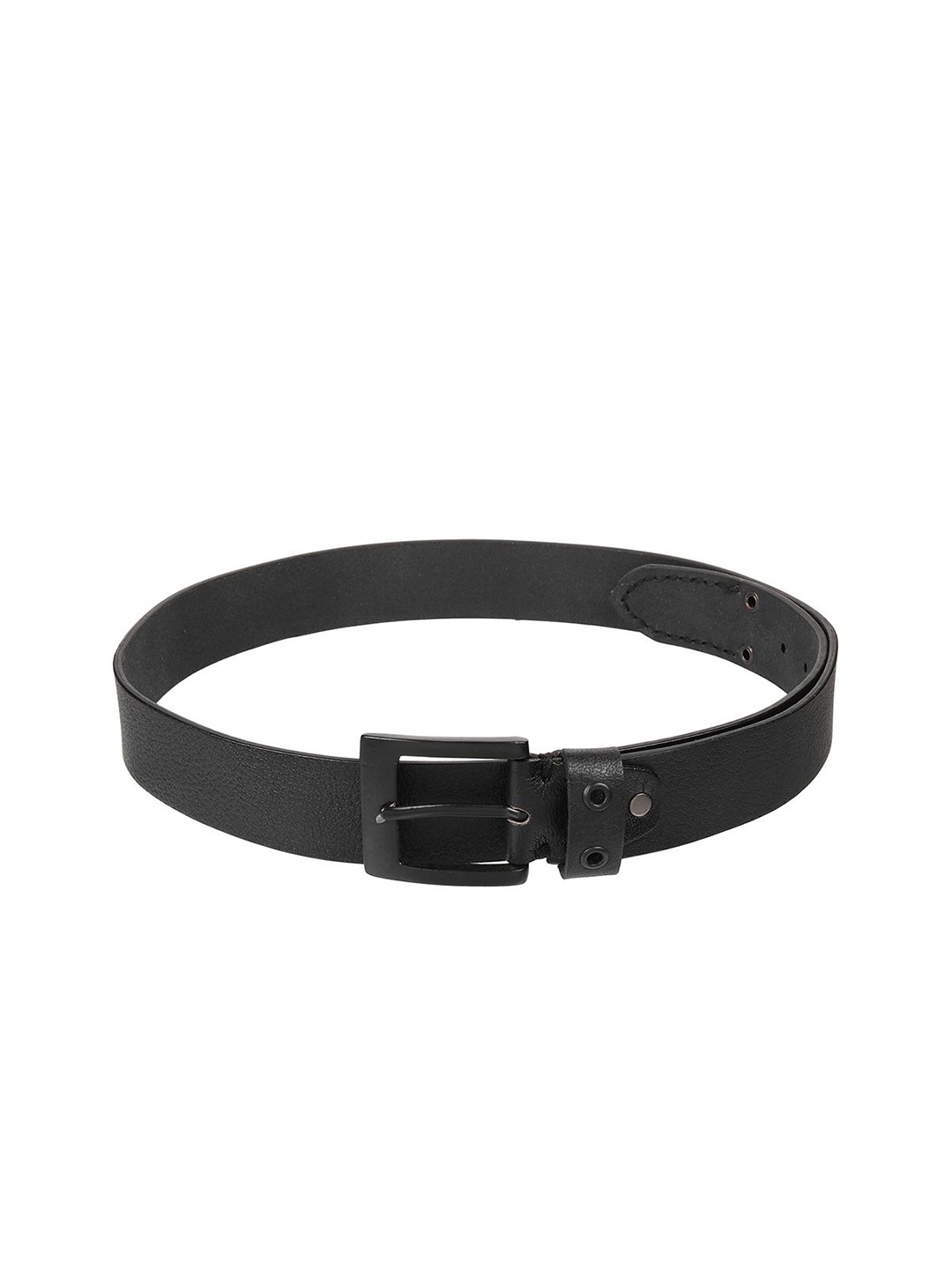 

Metro Men Textured Tang Closure Leather Belt, Black