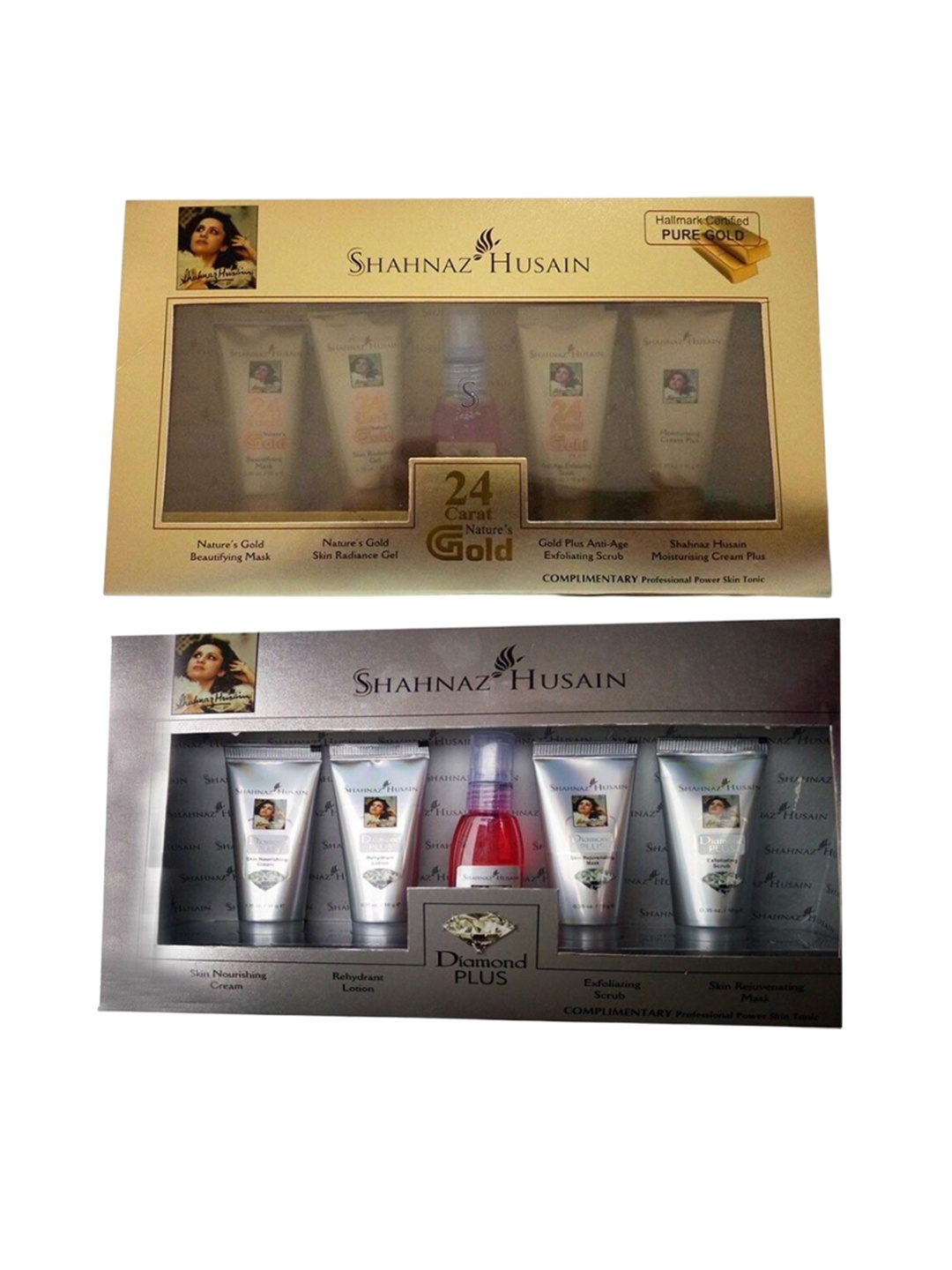 

Shahnaz Husain Set Of 24 Carat Gold & Diamond Plus Facial Kit