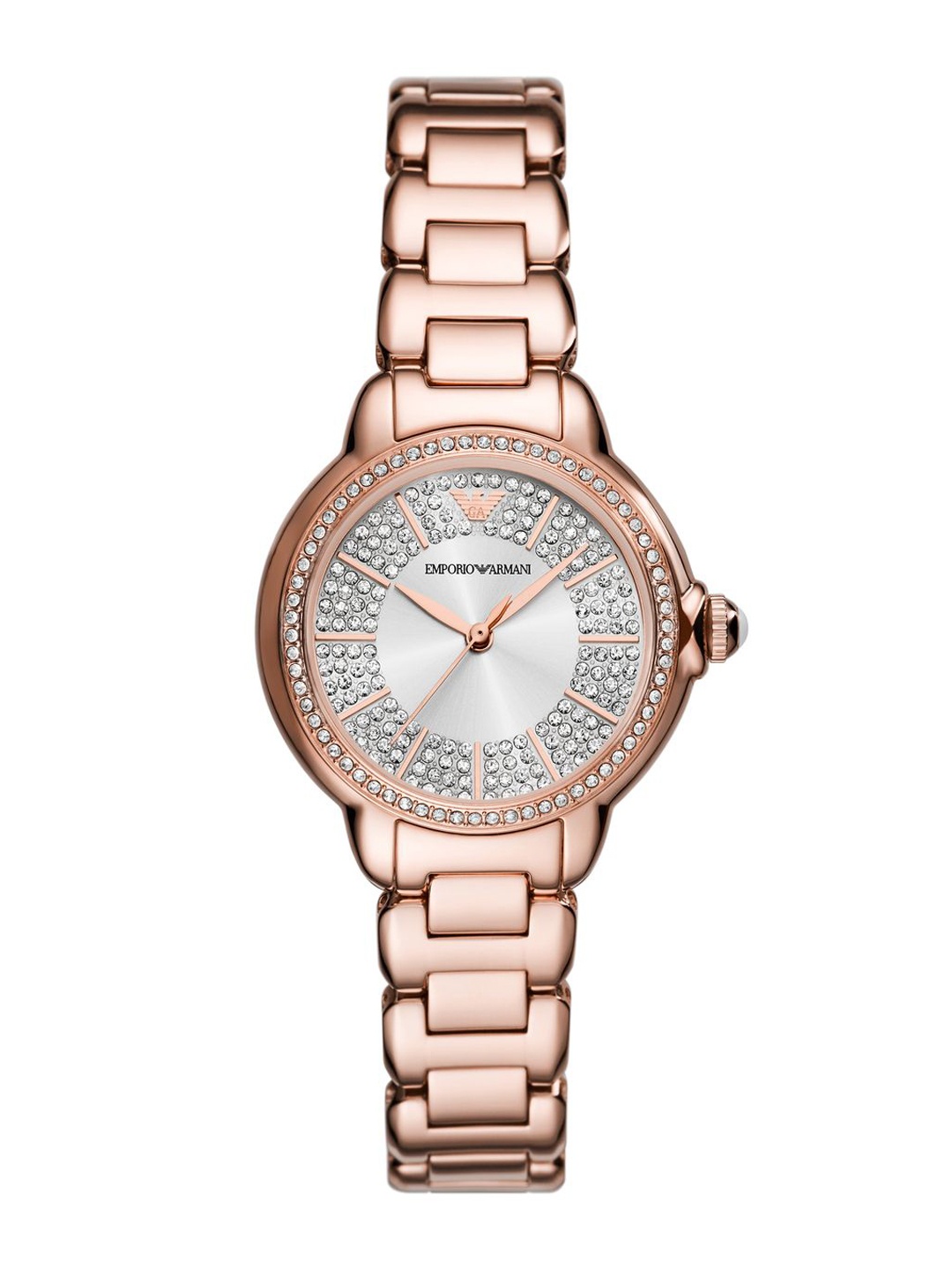 

Emporio Armani Women Embellished Dial & Stainless Steel Straps Analogue Watch AK_AR11633, Rose gold