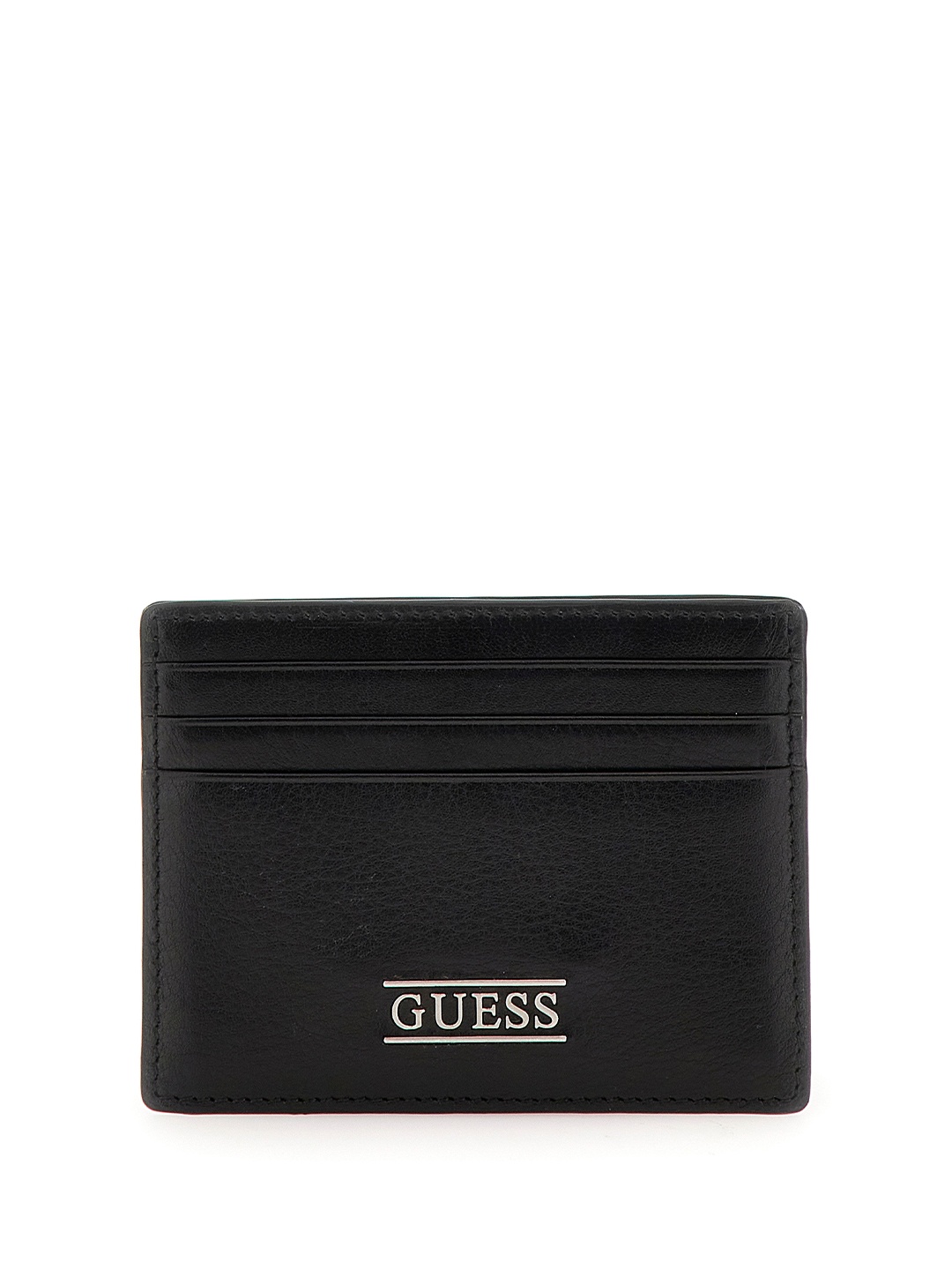 

GUESS Men Leather Card Holder, Black