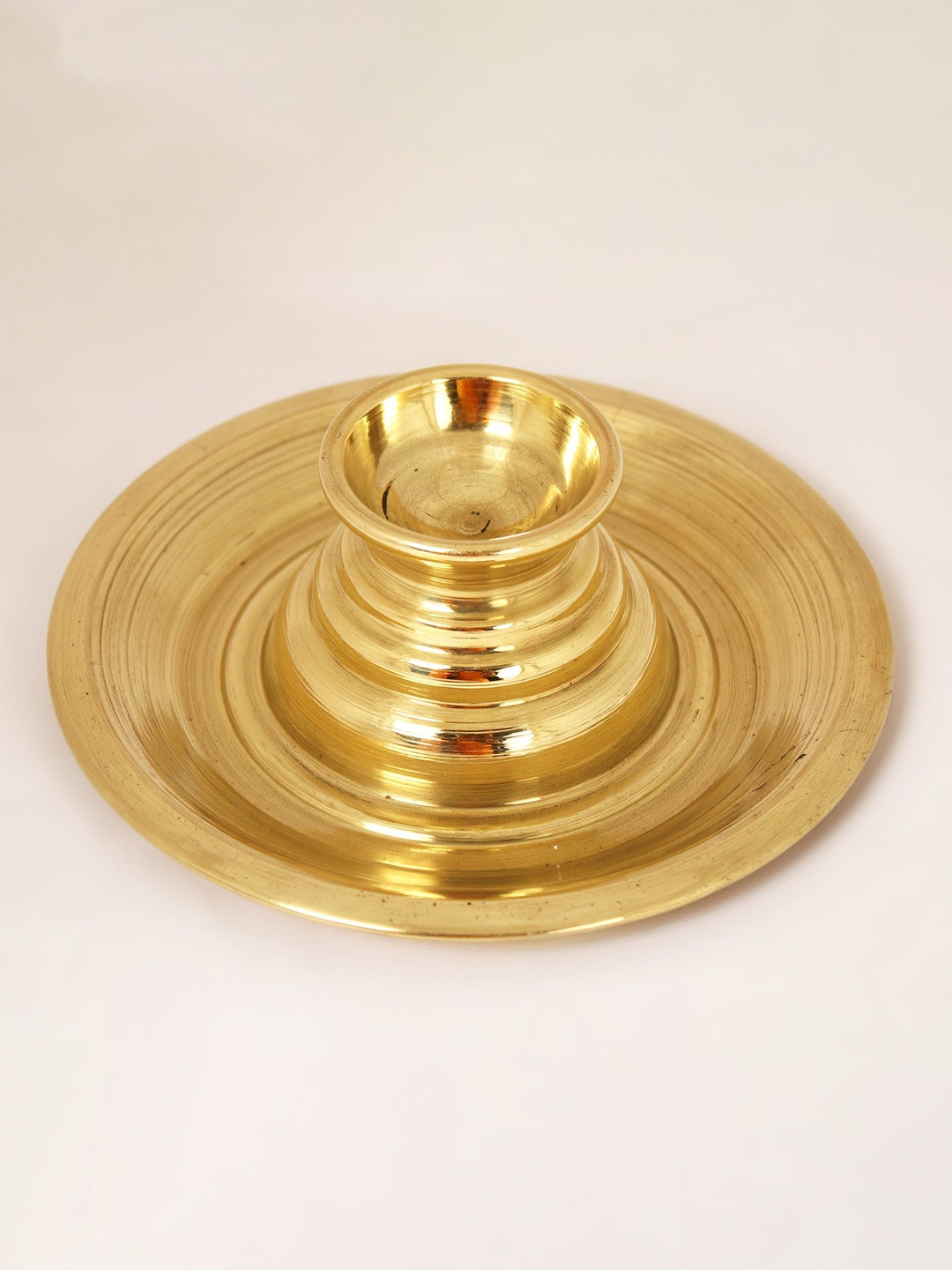 

Exotic India Brass Ritual Lamp, Gold