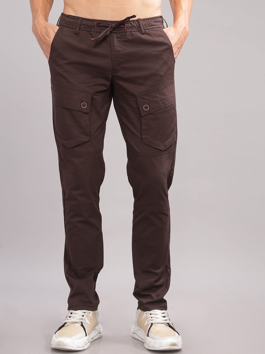 

TOMHIDDLE Men Original Cargos Trousers, Brown