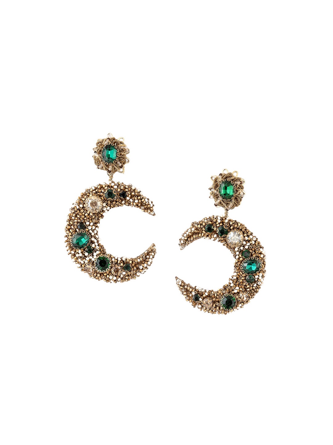 

Deepa Gurnani Ariya Brass Plated Contemporary Drop Earrings, Gold