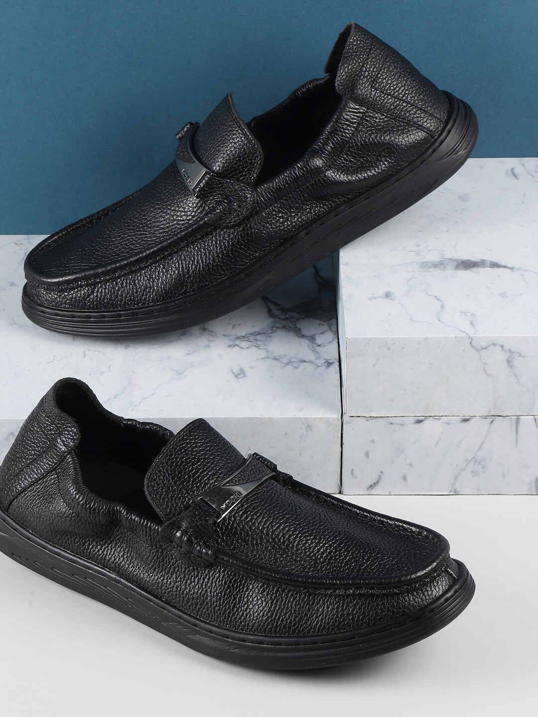 

Mochi Men Leather Espadrilles, Black
