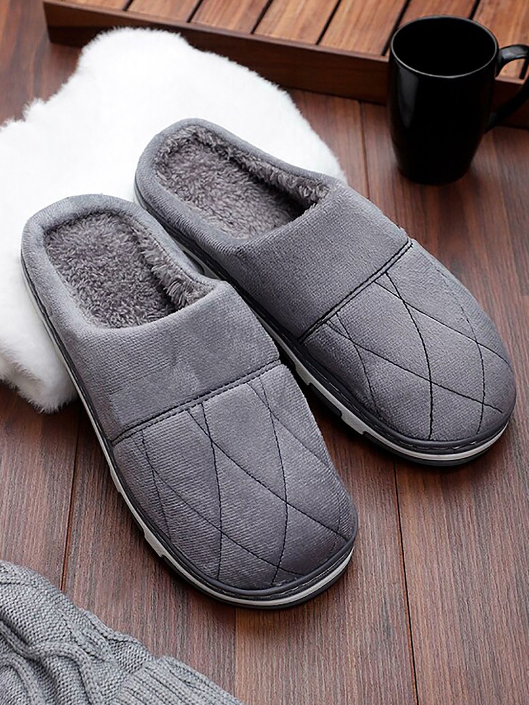 

Infispace Unisex Kids Room Slippers, Grey
