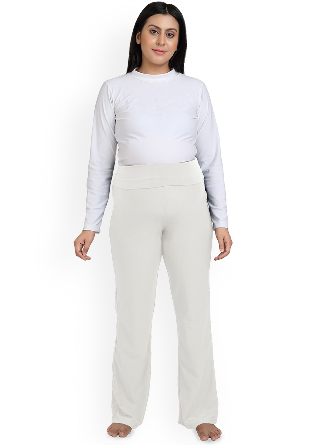 

Uzazi Stretchable Maternity Lounge Pants, Cream