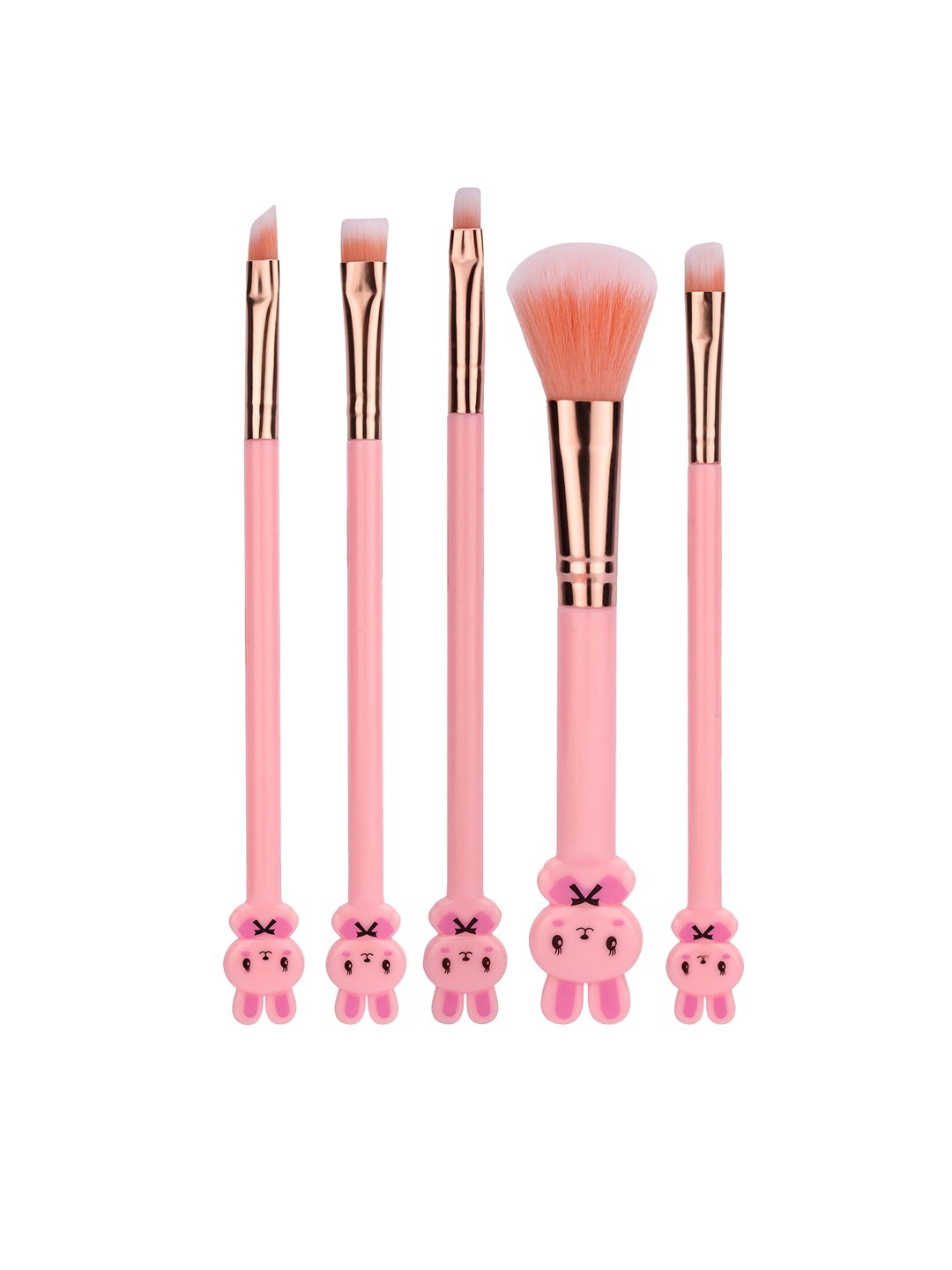 

Kiss pretty Set OF 5 Premium Makeup Brush Applicator, Pink