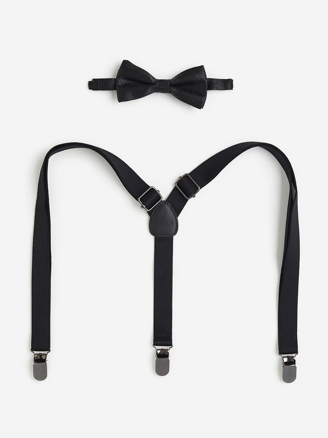 

H&M Boys Braces And Bow Tie Set, Black