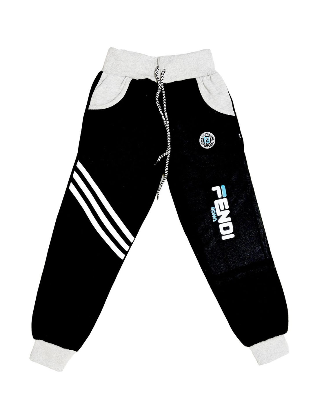 

BAESD Boys Mid Rise Joggers, Black