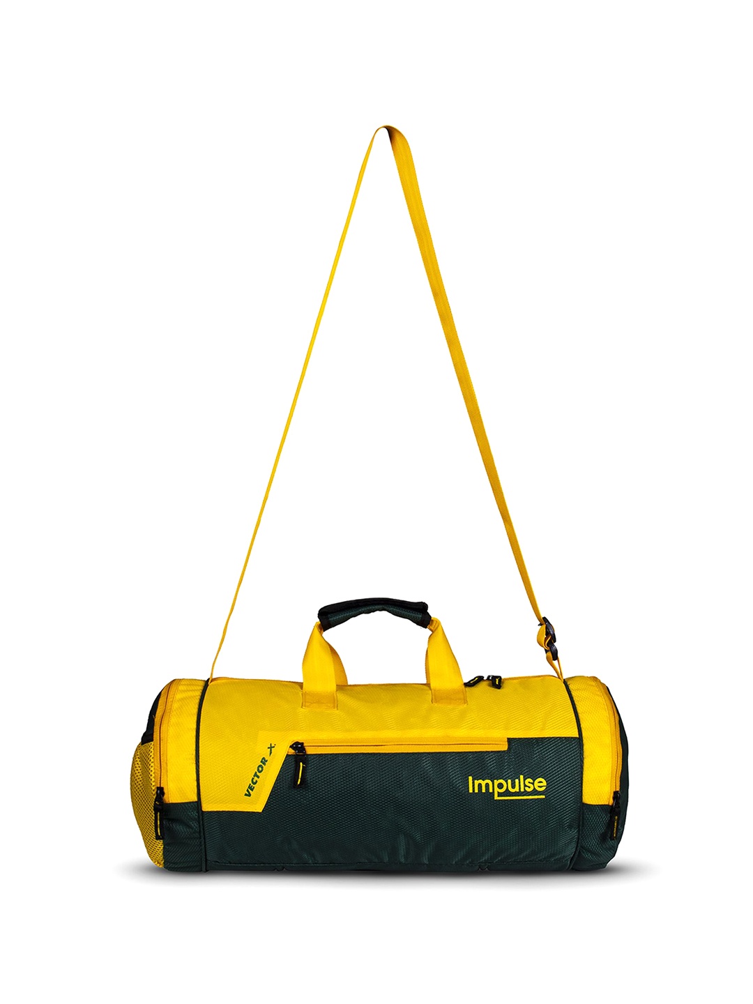 

VECTOR X Printed Medium Foldable Sports or Gym Duffel Bag, Yellow