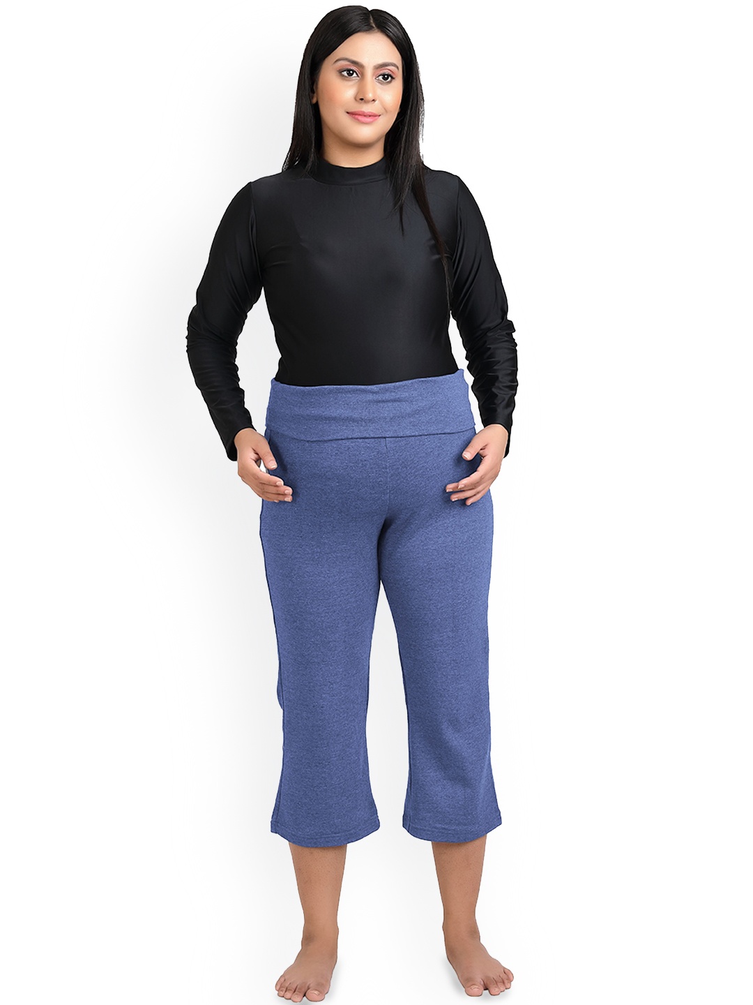 

Uzazi Three-Fourth Maternity Lounge Pants, Blue