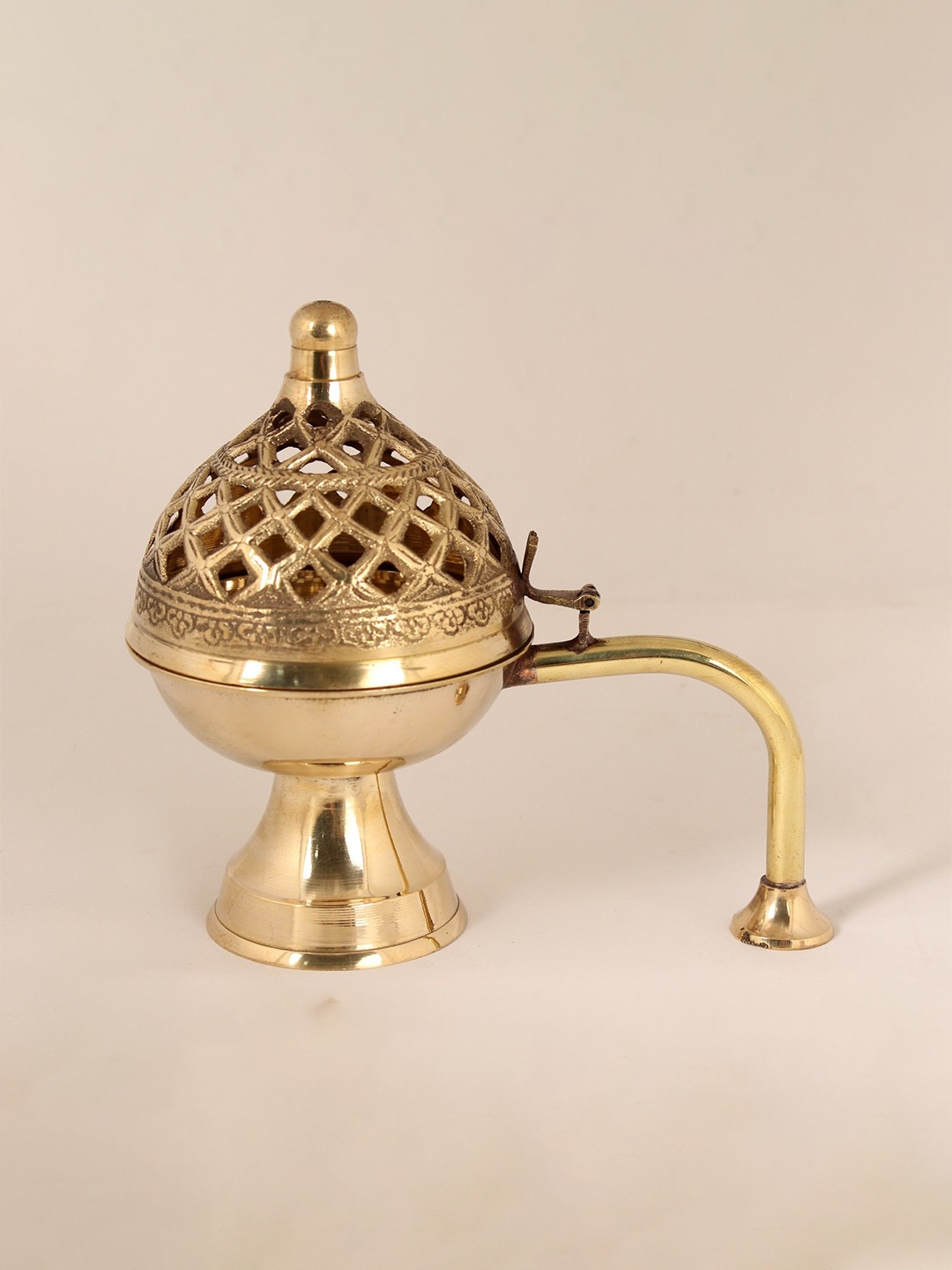 

Exotic India 6" Brass Incense Burner, Gold