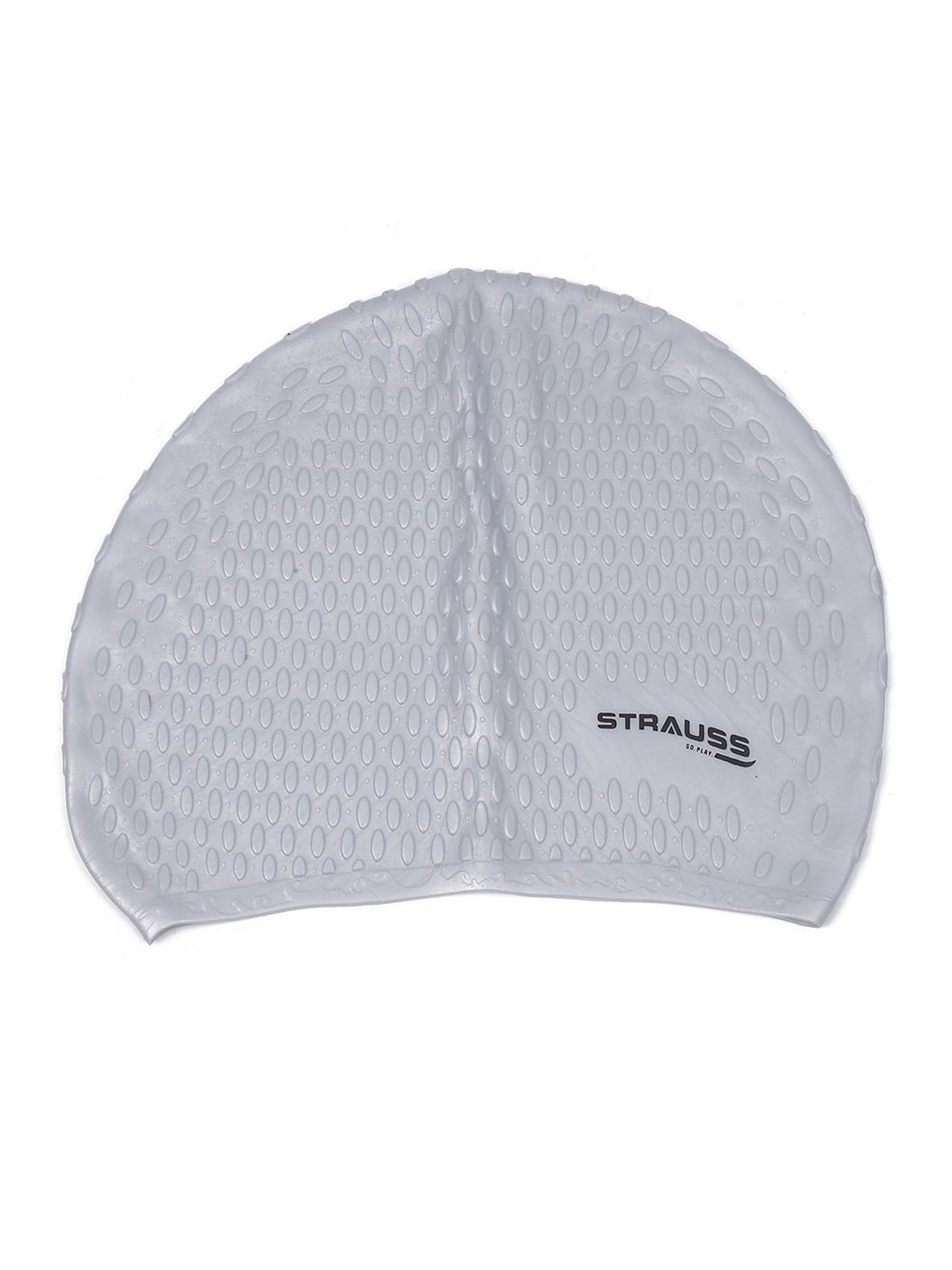 

STRAUSS Non Slip Swimming Cap With Ear Protector, Grey