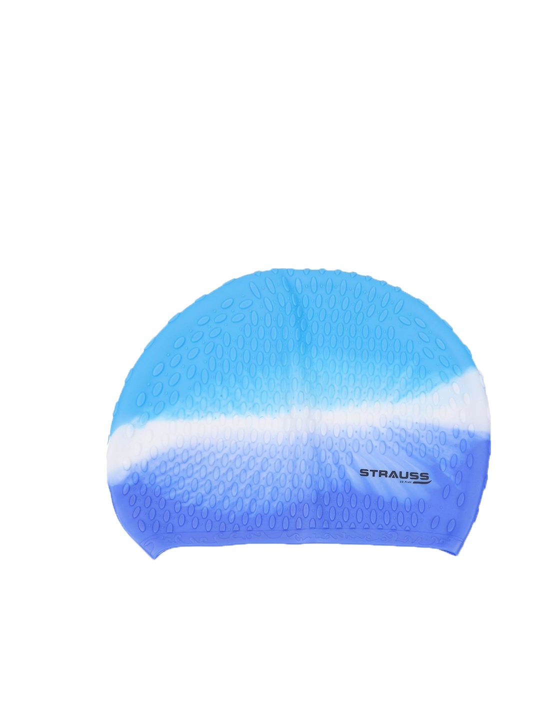 

STRAUSS Breathable Swimming Cap With Ear Protector, Blue