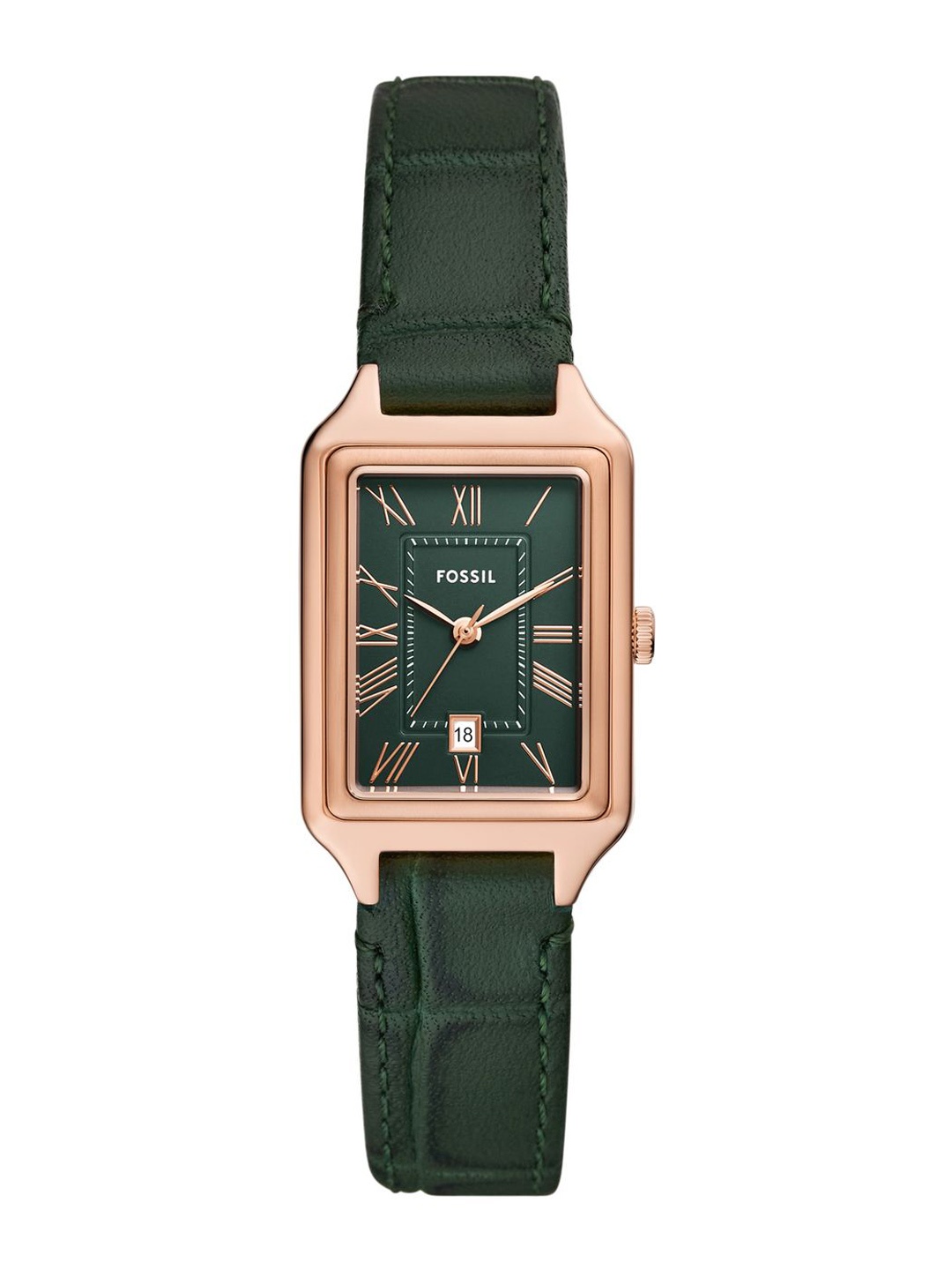 

Fossil Women Embellished Dial & Leather Straps Analogue Watch AK_ES5366, Green