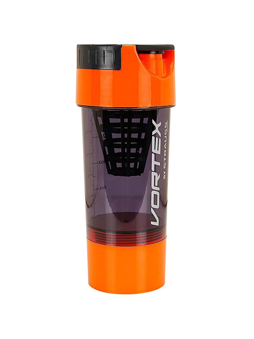 

STRAUSS Orange & Black Printed Water Bottle 550 ml