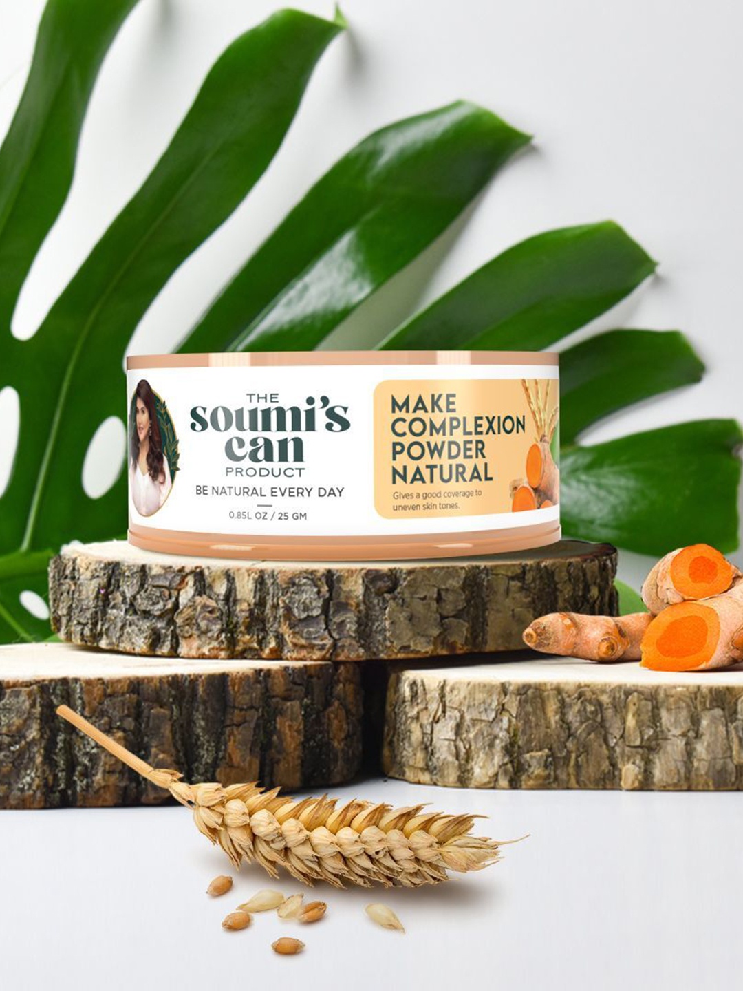 

THE SOUMI'S CAN PRODUCT Faire 45 Sunscreen Lotion & Make Complexion Powder Natural, White