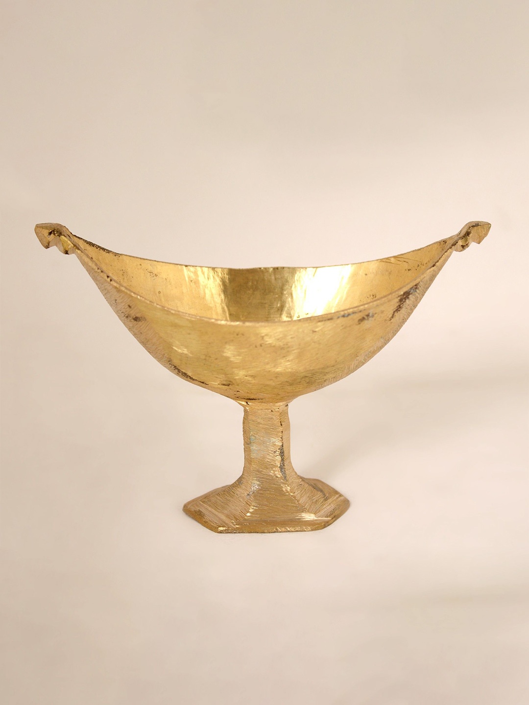 

Exotic India 3" Vibhuti Cup in Solid Brass, Gold