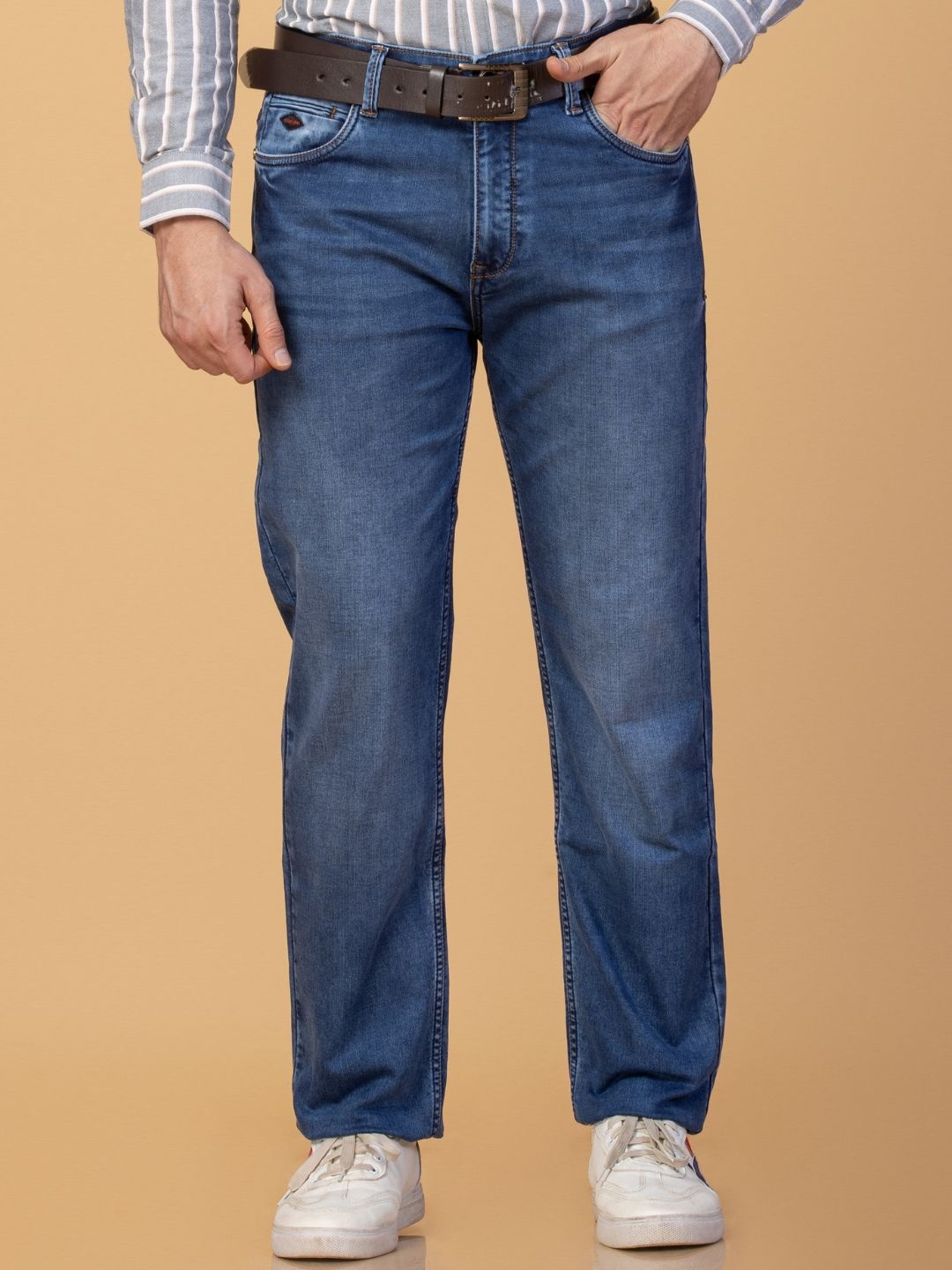 

Monterrey SF Men Original Slim Fit Light Fade Stretchable Jeans, Blue