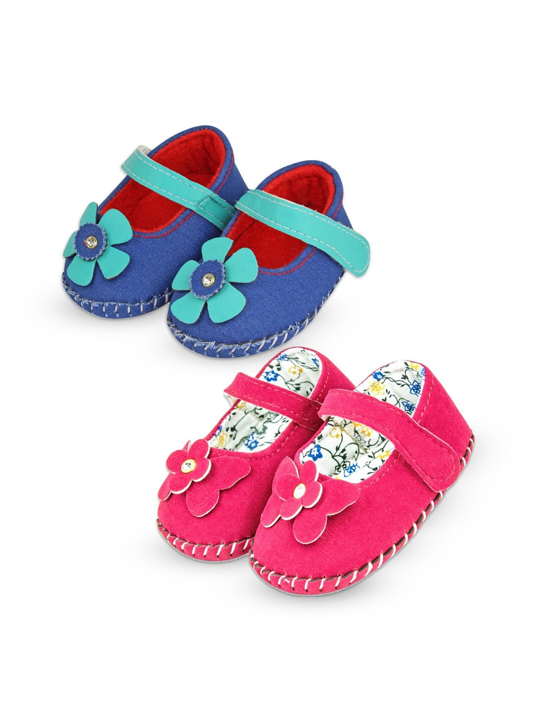 

BAESD Girls Pack Of 2 Booties, Blue