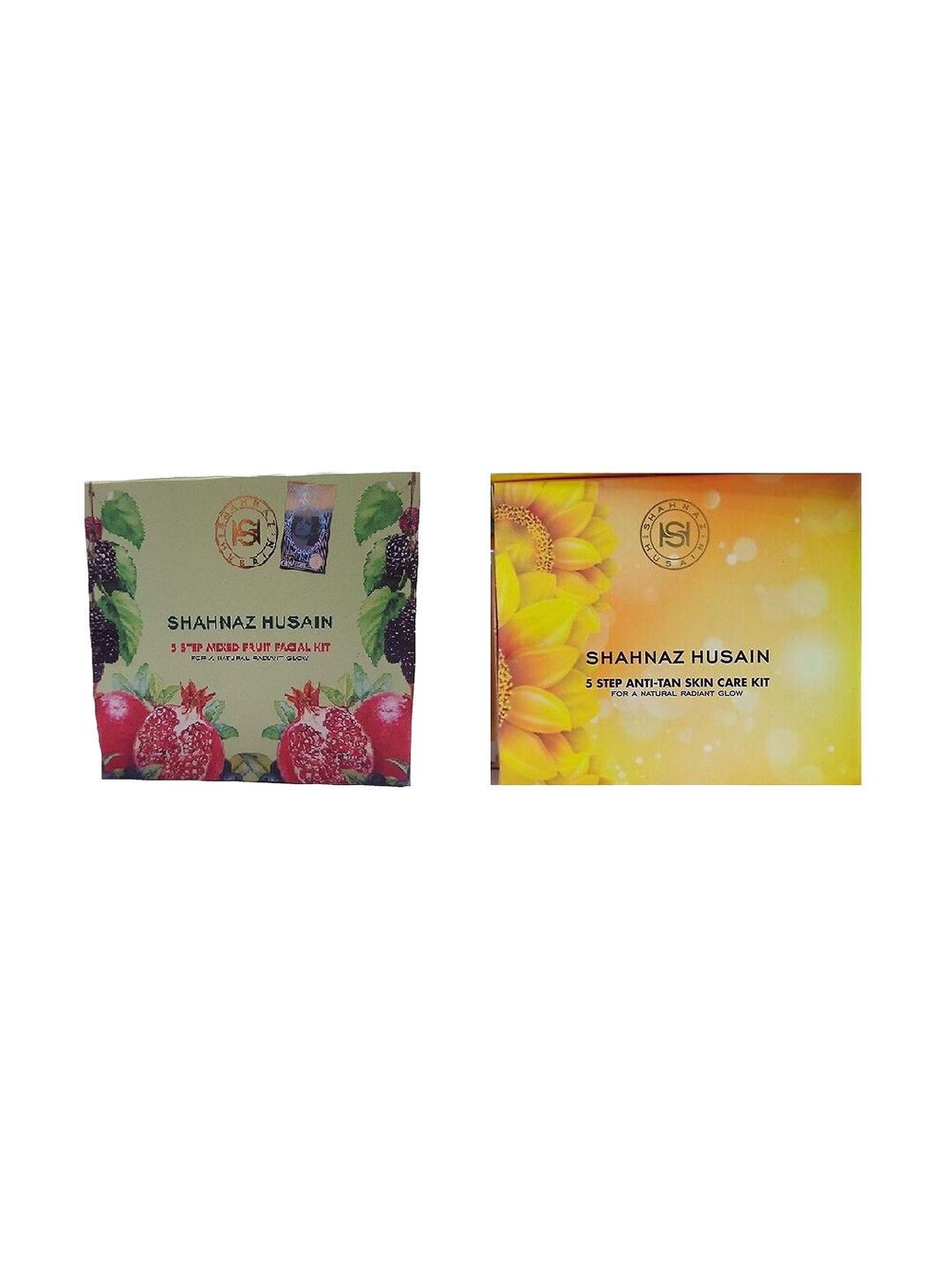 

Shahnaz Husain Set Of Anti Tan & Natural Radiant Glow Facial Kit - 100g, Yellow