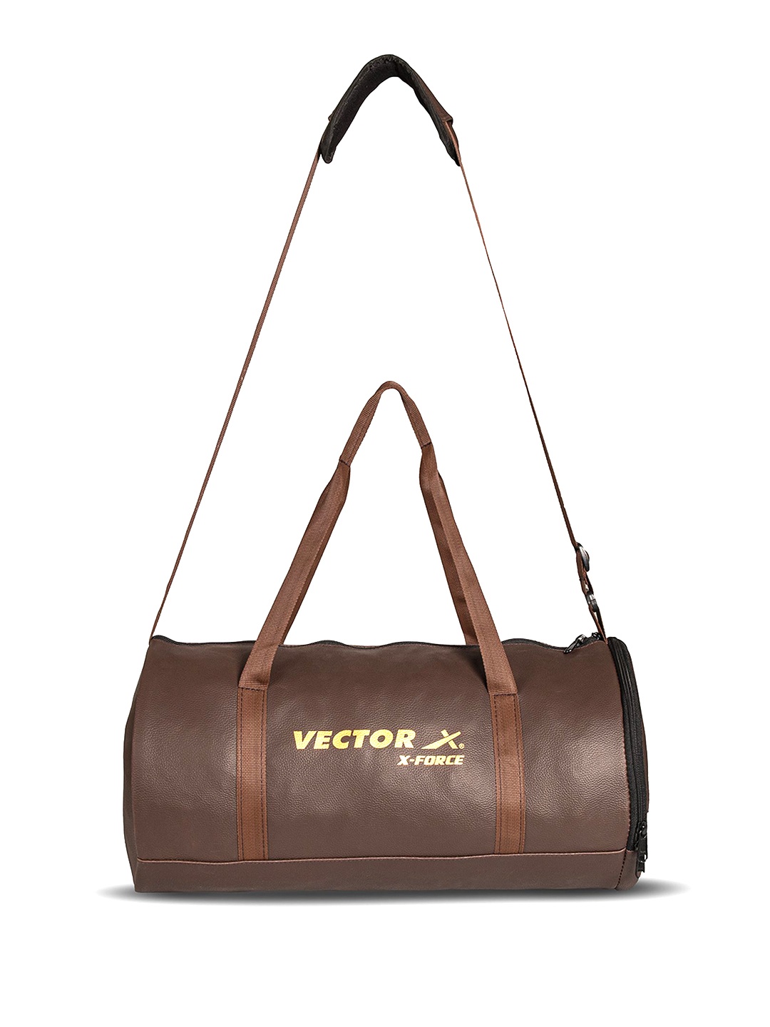 

VECTOR X Printed Medium Foldable Gym Duffel Bag, Brown