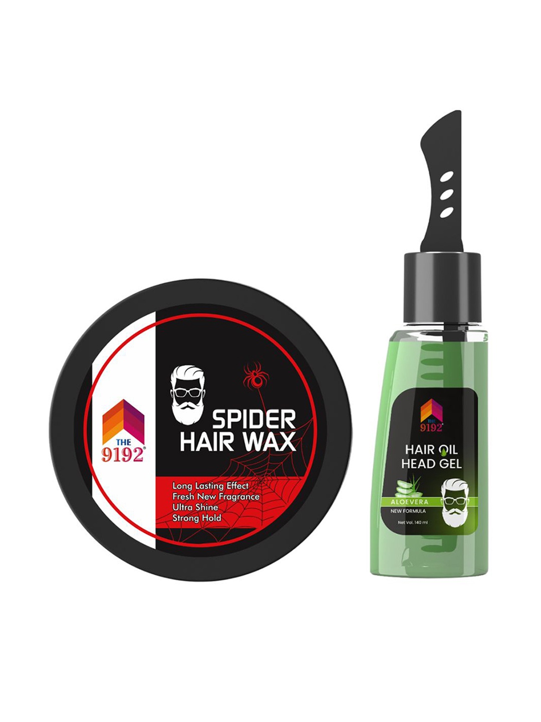 

THE 9192 Spider Wax 100gm & Hair Oil Gel Aloe Vera-140ml, White