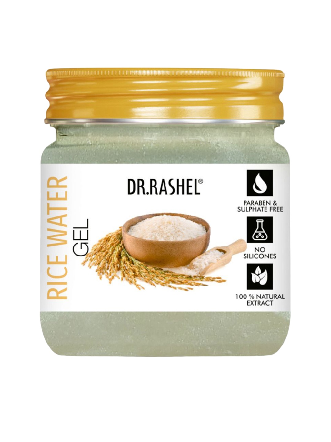 

DR.RASHEL Rice Water Gel for Intense Hydration - 380 ml, White