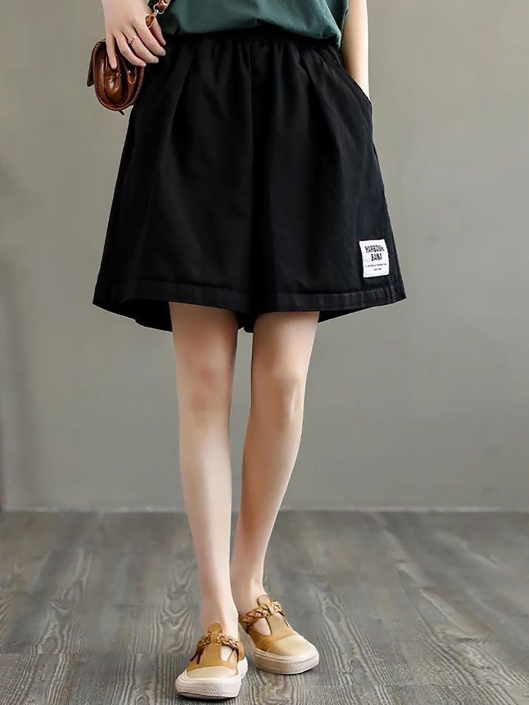 

StyleCast x Revolte Women Loose Fit Shorts, Black