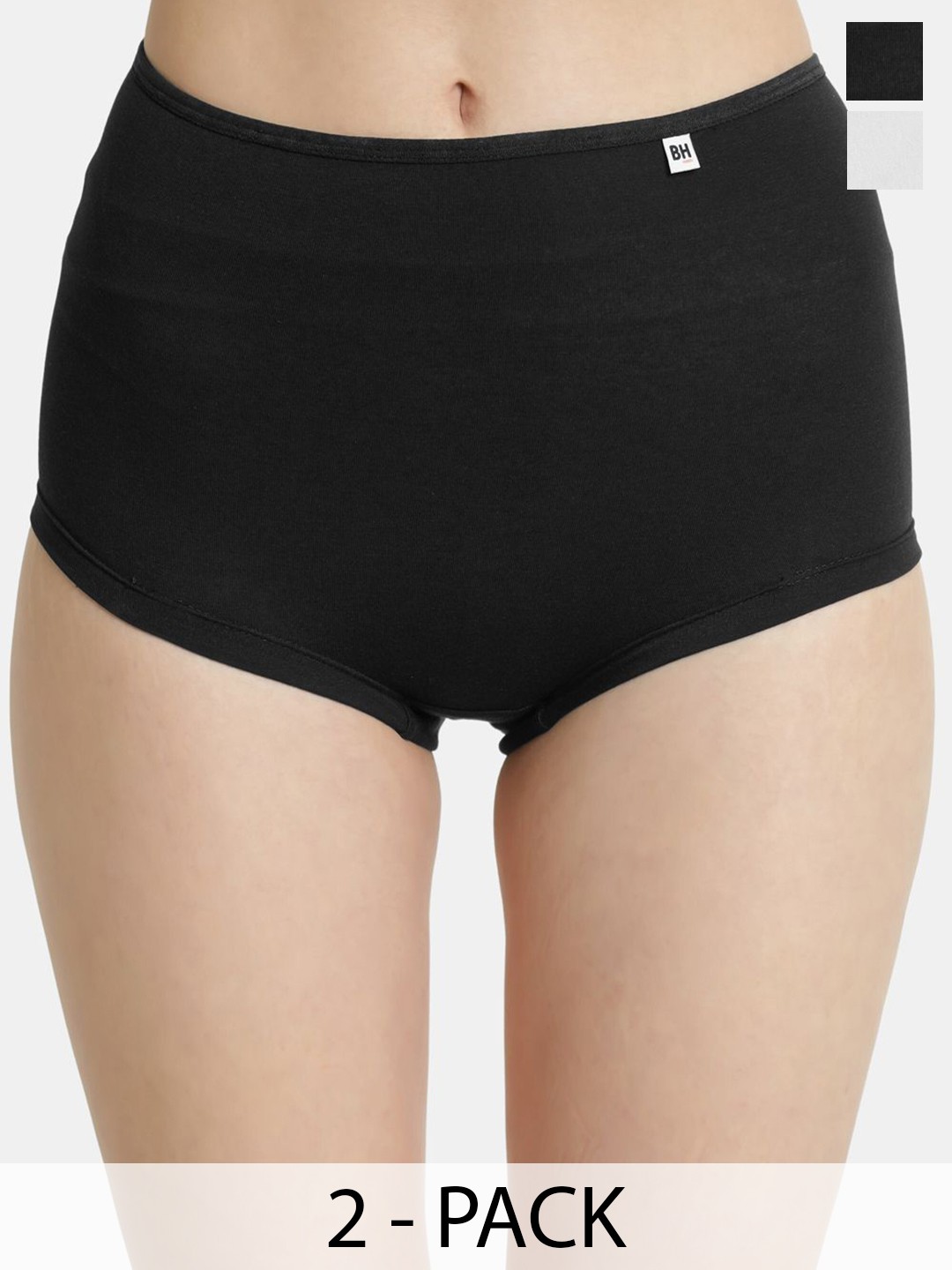 

BLEEDING HEART Pack Of 2 Boy Short Briefs Bs-Bk-Wt_S, Black