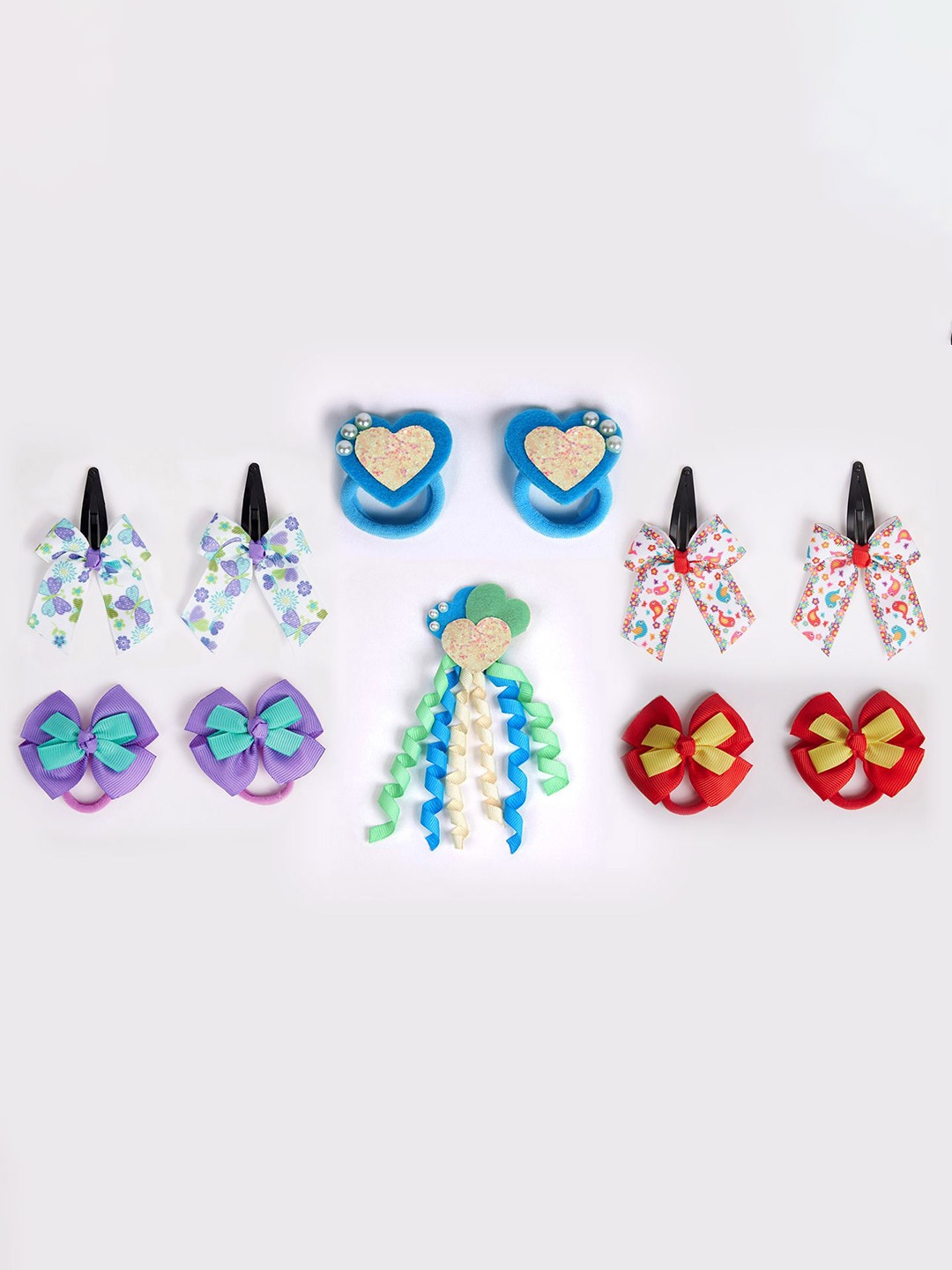 

RIBBON CANDY Set Of 11 Girls Hair Accessory, Red