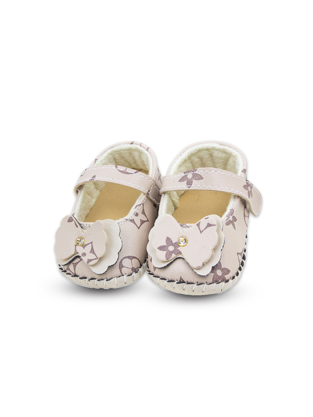 

BAESD Girls Printed Booties, Beige